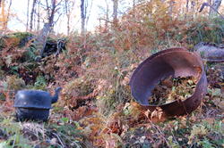 Tuft etter slåttegamme på Høgstad - Lavangen