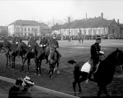 Festningsplassen Akershus festning, Oslo. Militær rideoppvis