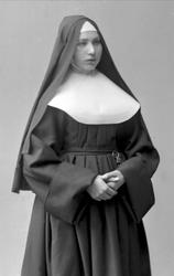 Portrett, nonne, søster Magdalene.
