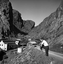 Helleren i Jøssingfjorden, Sokndal, Rogaland, ant. 1950-tall