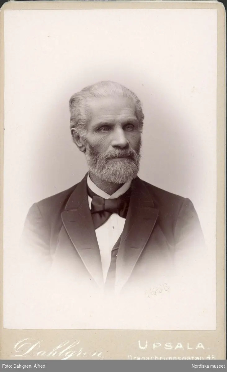 Porträtt av den svenske arkitekten Emil Victor Langlet (1824- 1898),  som ritade Stortinget i Oslo.