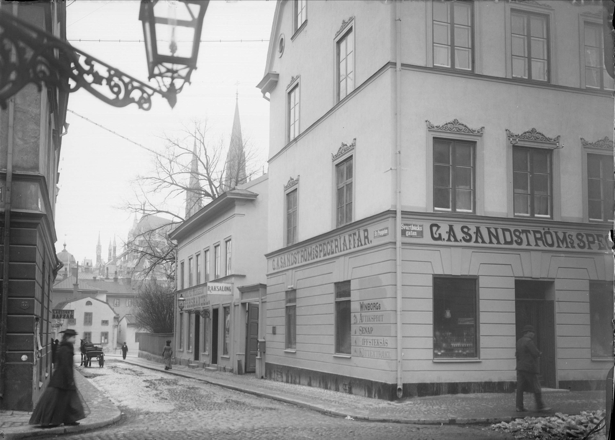 S:t Persgatan - Svartbäcksgatan, Dragarbrunn, Uppsala 1901 - 1902