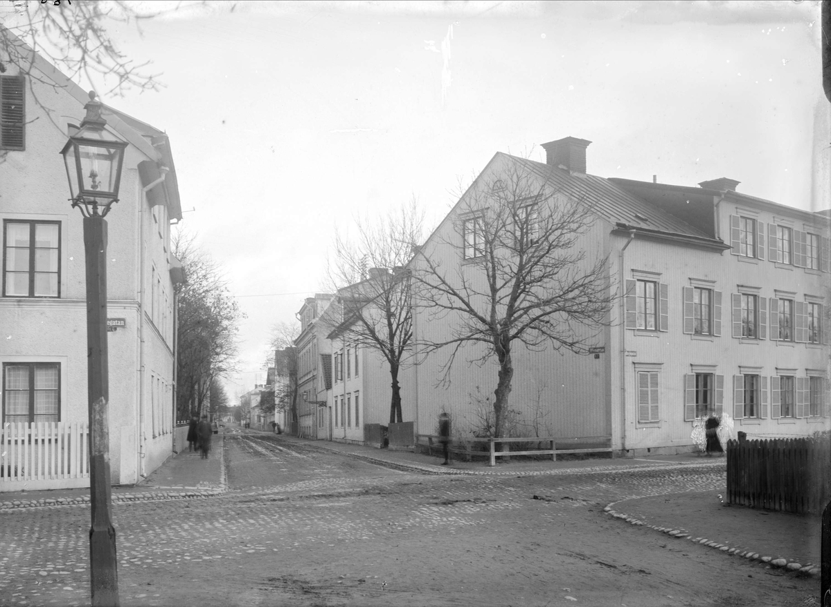 Odensgatan från Börjegatan, Luthagen, Uppsala 1908