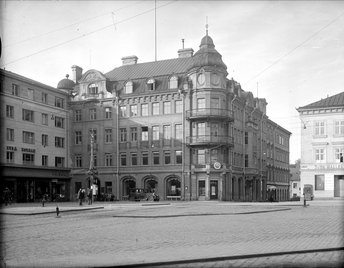 Kvarteret Näktergalen vid Stora Torget, Uppsala 1935