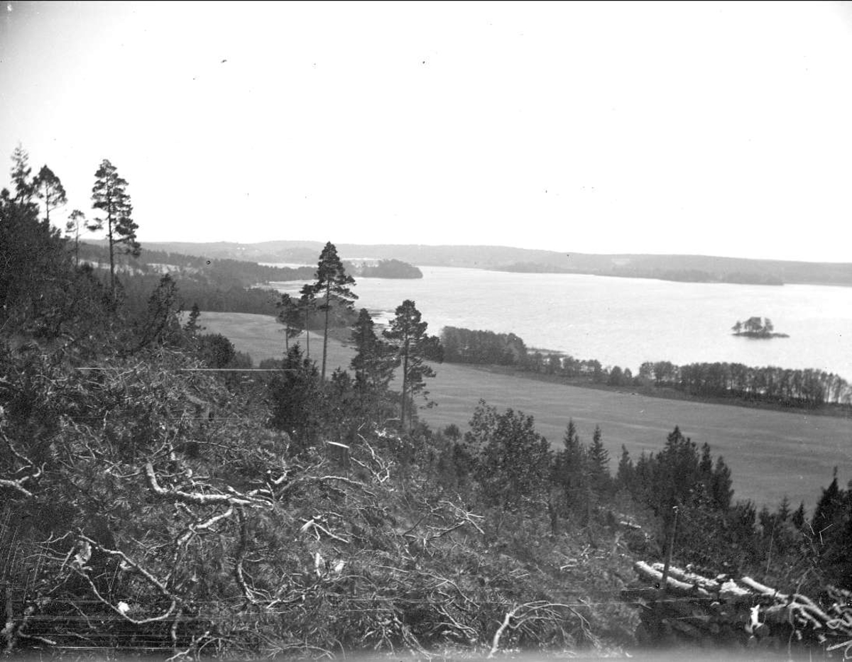 Landskapsvy, Ekerö socken, Uppland 1914
