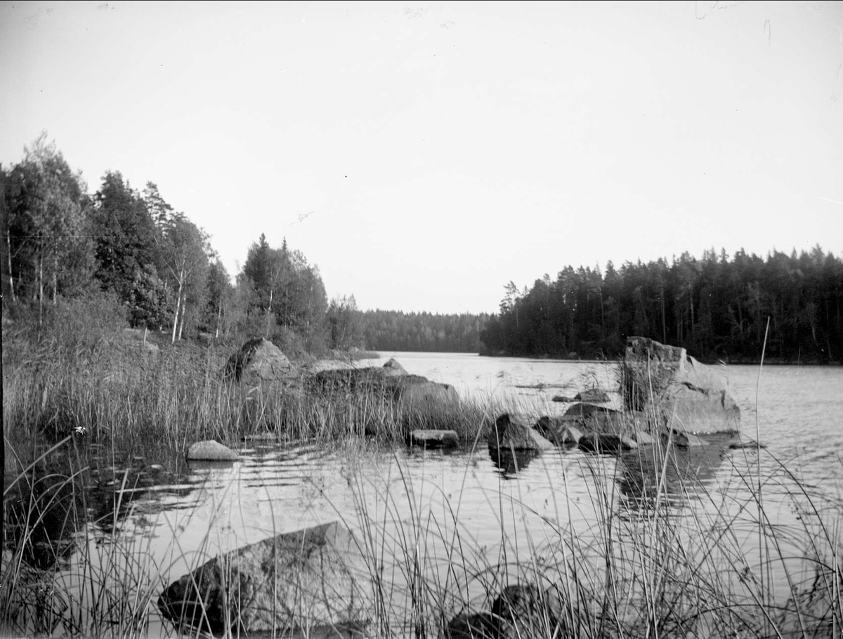 Långsjön, Almunge socken, Uppland september 1920