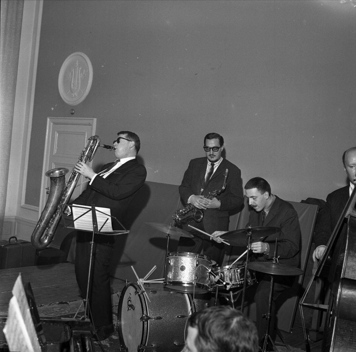 Jazz på Värmlands nation, Riddartorget, Uppsala februari 1964