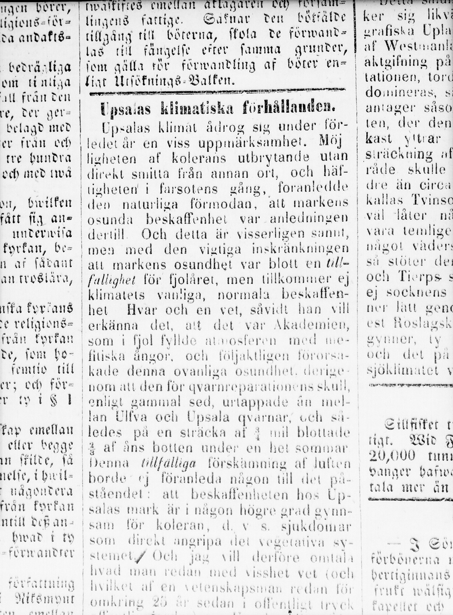 Tidningen Upsala - "Roliga annonser och dylikt reproducerade", Uppsala 1956