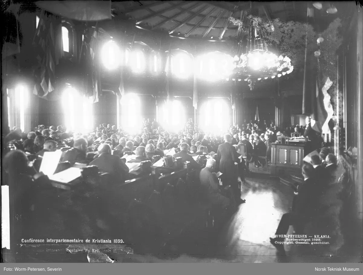 Interparlamentarisk konferanse i Kristiania, 1899, i Stortinget