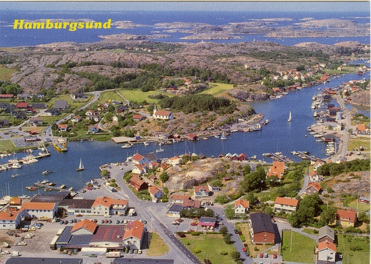 "Flygfoto. Hamburgsund".