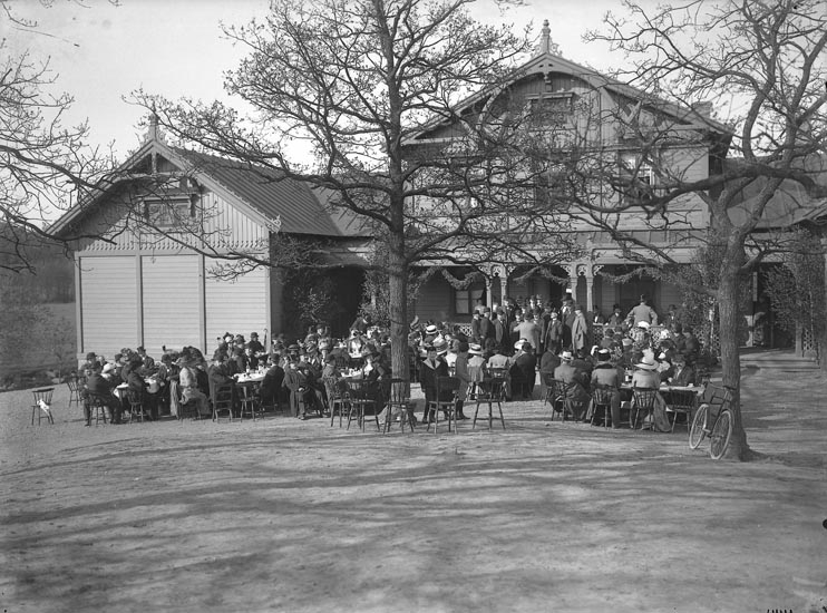 Enligt fotografens noteringar: "Pontus Viknerfästen år 1912. Föreläsningsalen."