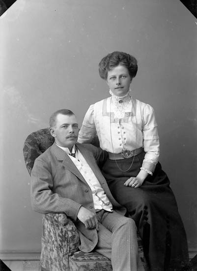 Helga Martina Bergqvist f. Nilsson och Johan Albin Bergqvist