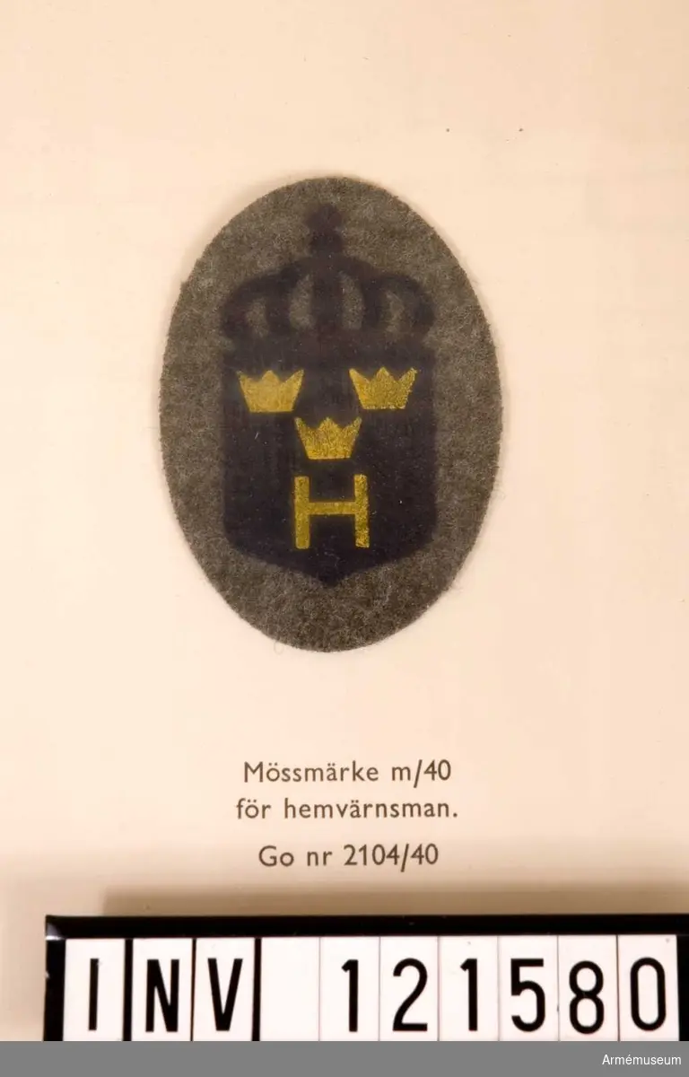 Mössmärke m/1940