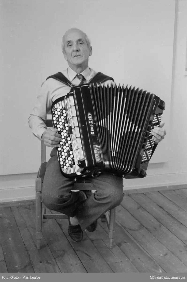 Ivan Svensson, ordförande i Mölndals dragspelsklubb.