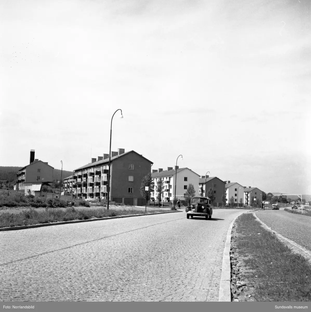 Utfartsvägen mot Östersund, vid Vinkeltået, Nacksta.