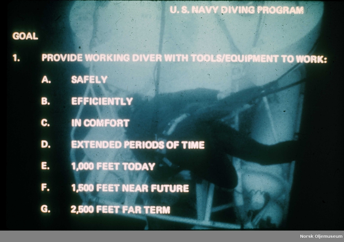 U.S.Navy Diving Program.