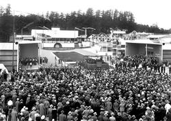 utstilling, Østfoldutstillingen, åpning, folkemengde, taler,