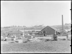 Sandesund Sag og Høvleri i Sarpsborg 1942. Sagrbukstomt med 