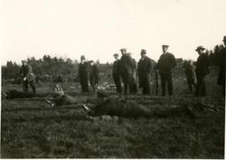 Brevik skytterlag på feltskytning, Hurum, Bamble, 1933