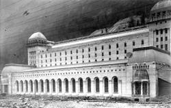 En samling bilder fra Rjukan, bla. fra Jernbanegata.