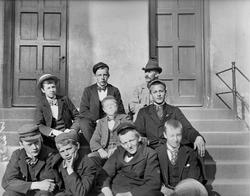 Elever ved Gjertsens skole.