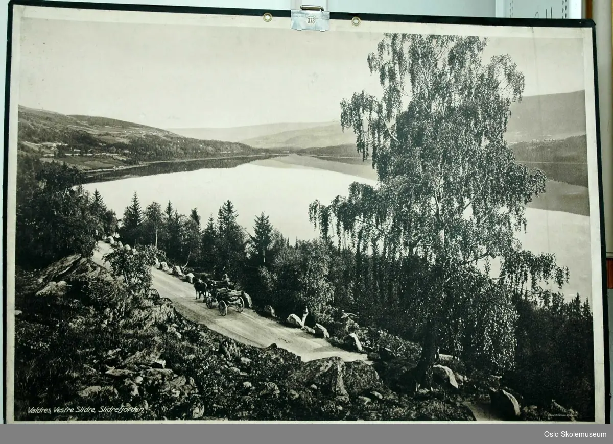 Foto av Slidrefjorden i Vestre Slidre i Valdres.