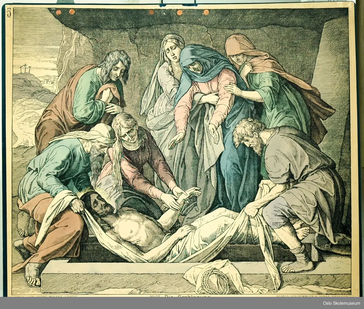 Bibelhistorie: Jesus gravlegges.