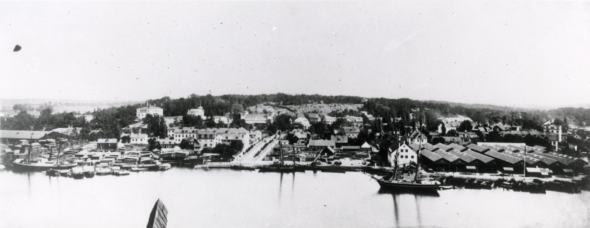 Hamnområdet vid Allmänna Gränd, 1870-talets mitt.
