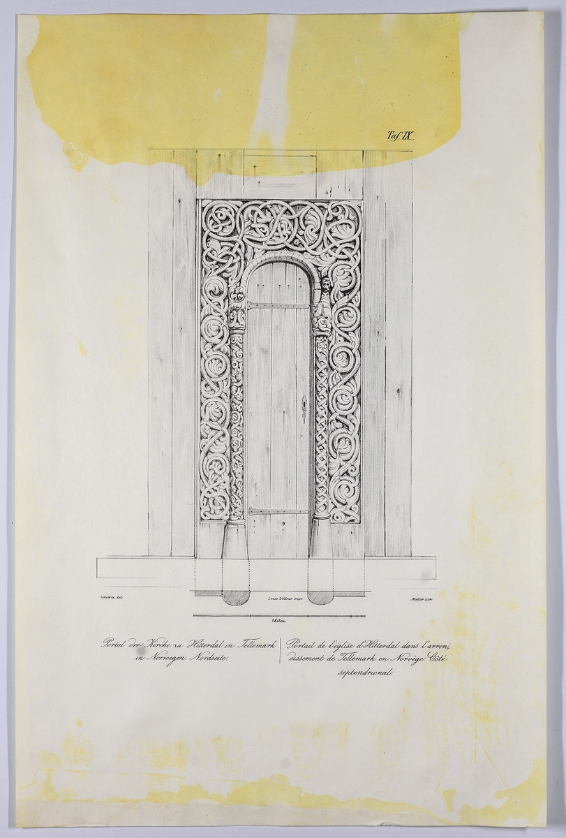 Tegning Trøndelag Folkemuseum / DigitaltMuseum