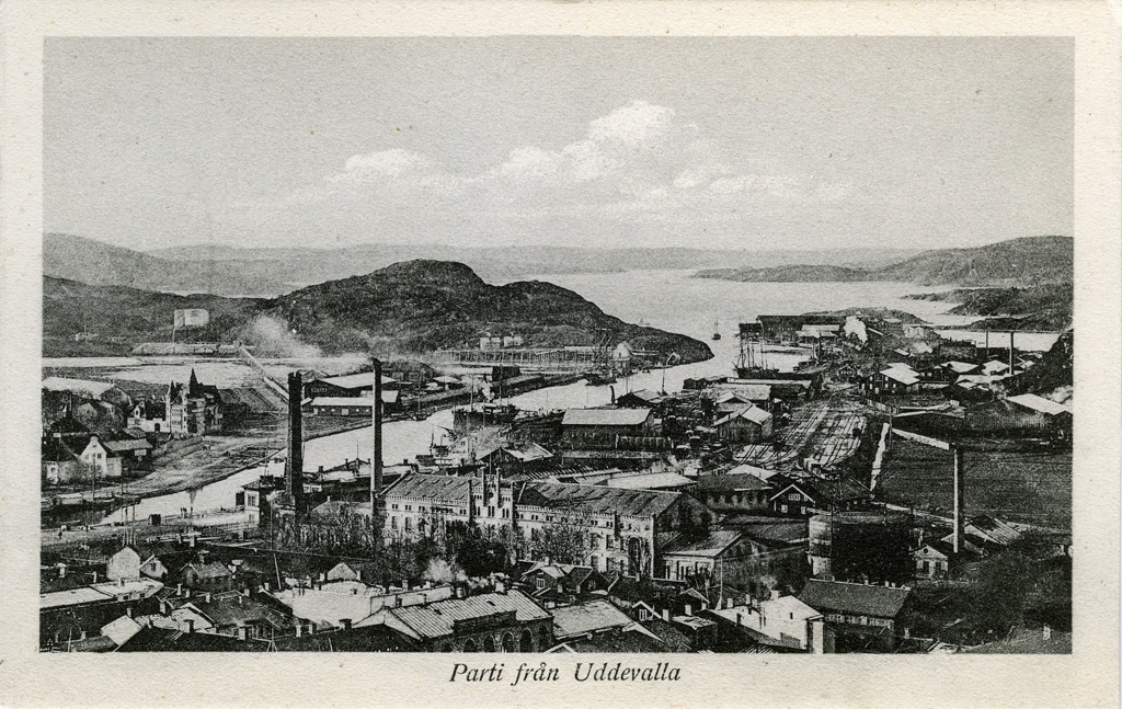 Text till bilden: "Parti från Uddevalla".