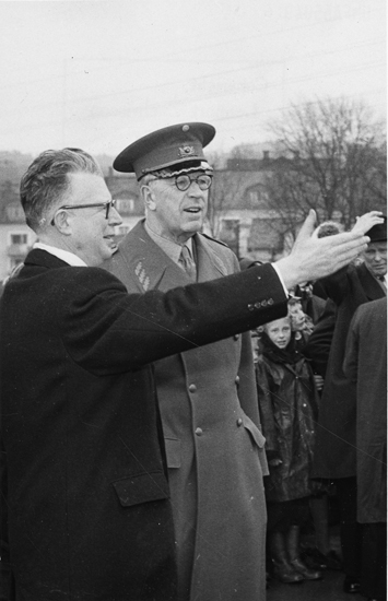 Kung Gustaf Vl Adolf på Eriksgata i Bohuslän i maj 1955