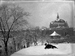 Vinter på Abelhaugen.