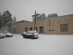 Katolisisme, interiør, eksteriør, Santa Klara kirke, kors, k