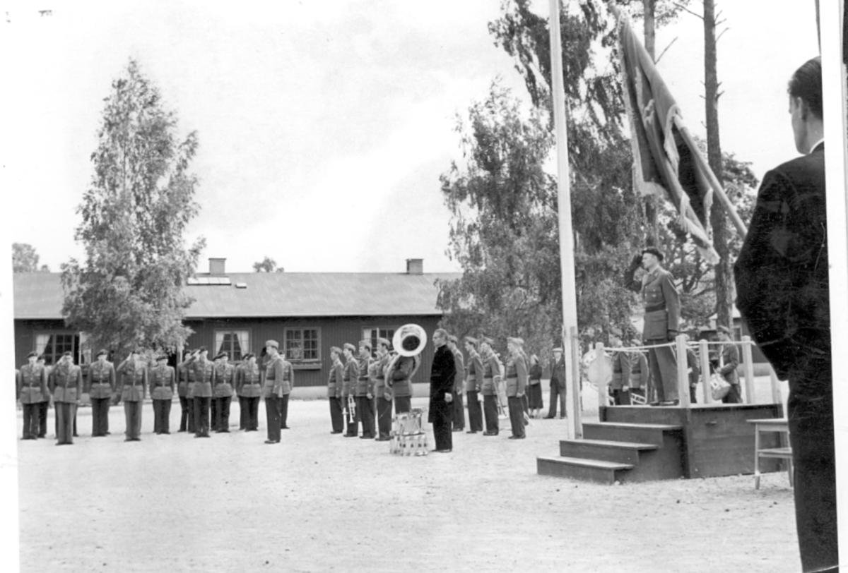 Fallskärmsjägarskolan i Karlsborg. Början 1950-tal.
