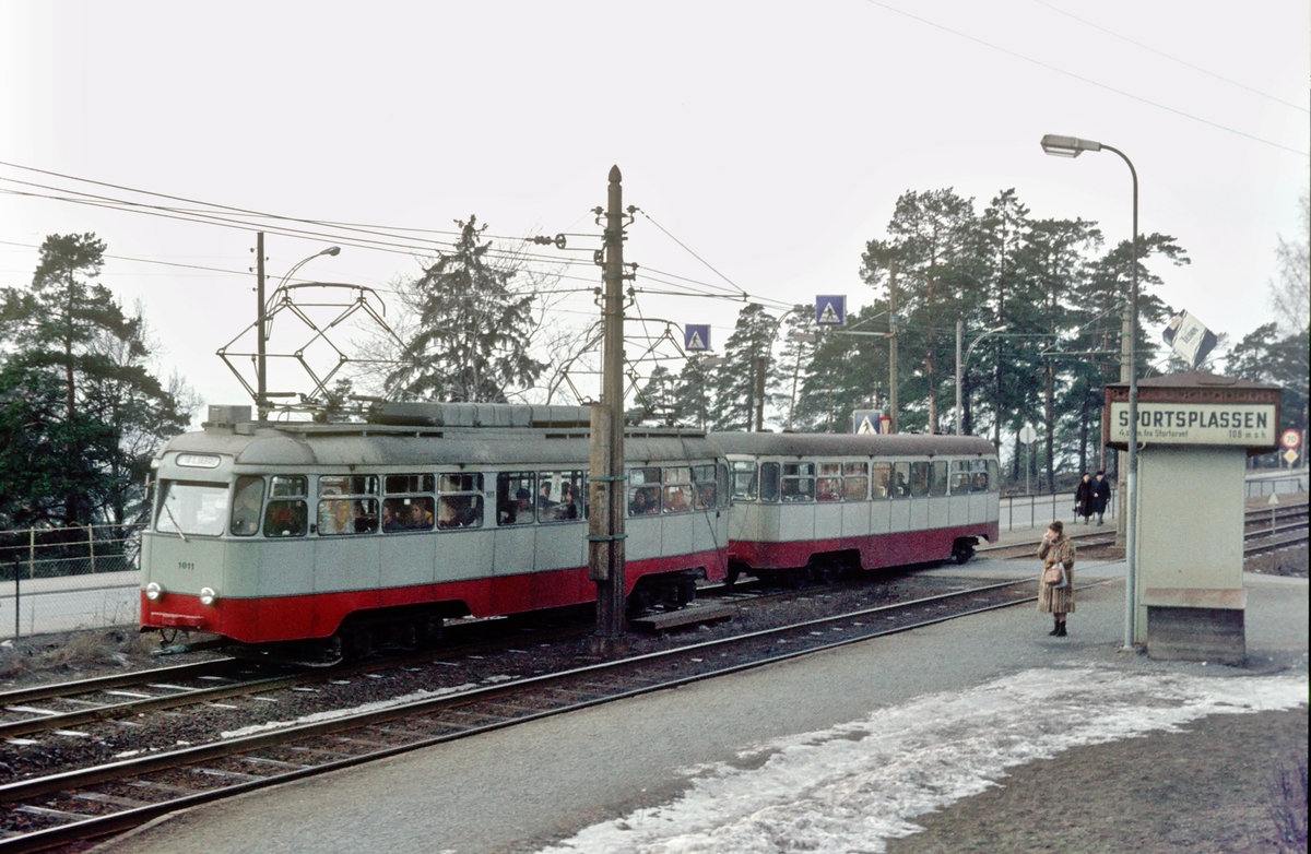 Ekebergbanen, Oslo Sporveier. Vogn 1011.