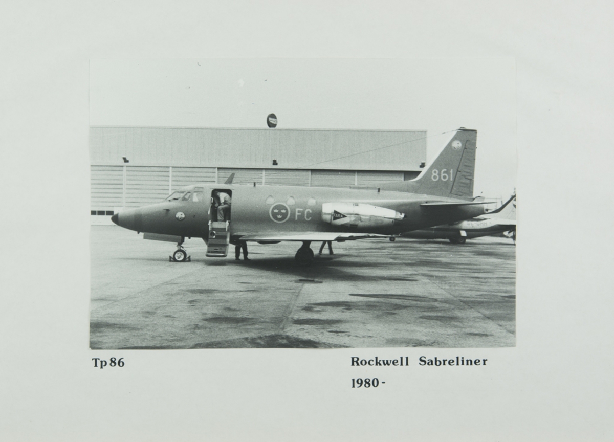 Inglasat foto på Tp 86 - Rockwell Sabreliner 1980-