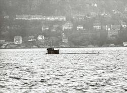 Motiv: Undervansbåt KNM "Kaura" (S 309) K-kl, dykker på Berg