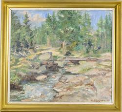 Kloppen, Grøslia, Skrautvål, Valdres [Maleri]