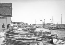 Båter i Blindtarmen Juli 1936. Kragerø