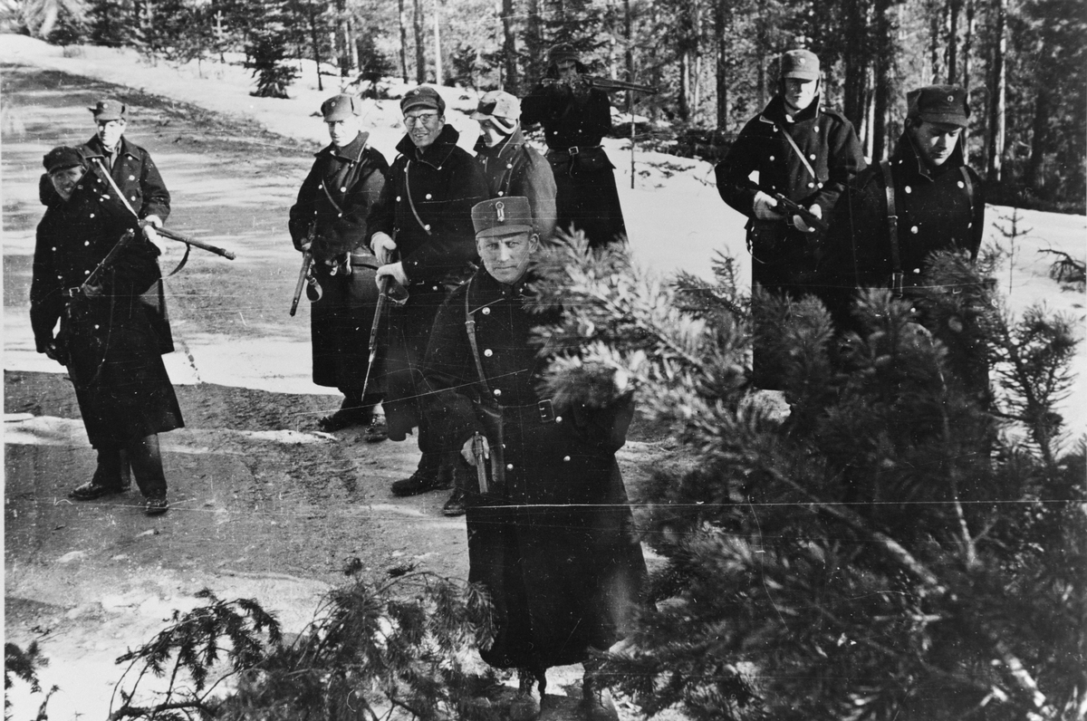 Veisperring. Norske soldater. 1940.