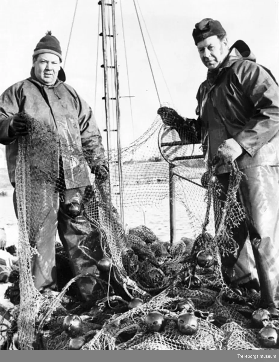 Fiskare Stig Lundgren och hans bror Hugo Lundgren.