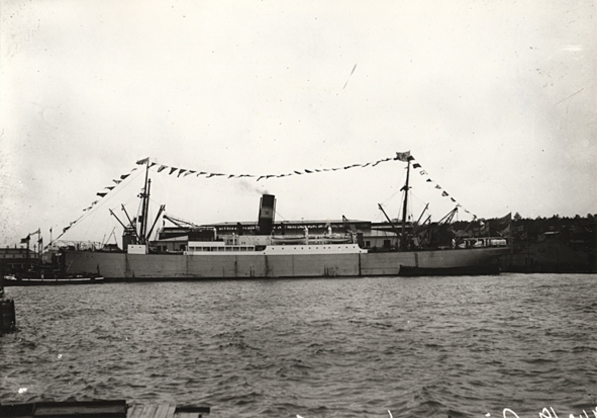 Lastångfartyget ANNIE JOHNSON av Stockholm, år 1919.