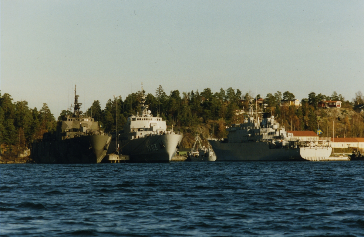 Minfartygen Älvsborg, Visborg och Karlskrona i Vitså 1995