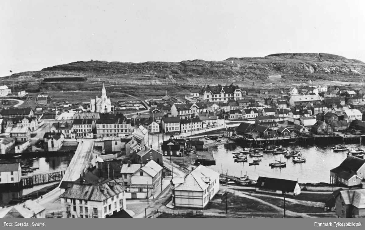 Bildet over Vardø by 1936.
