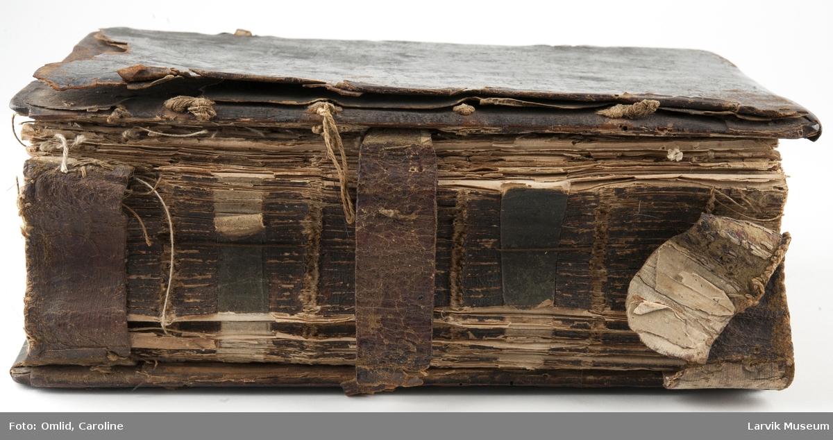 Innbundet bok inneholder nærmere 1500 sider. Inneholder forklaringer til bibelsteder i N.T. til bruk på helligdager og søndager