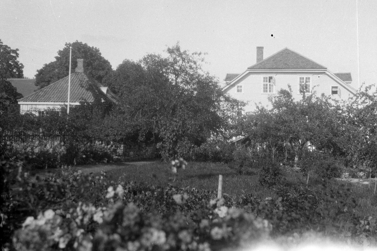 Grefsheim gård, Nes Hedmark. Hovedbygningen, hageanlegg.