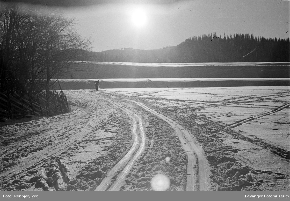 Vinterbilder fra Levanger, mars 1941.