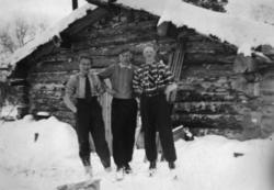 Påsketur 1947.  Fra venstre: Johannes Randa, Abraham Randa o