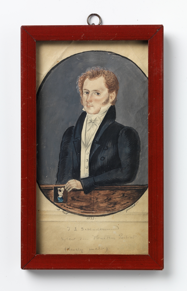 Johann Ludolph Schladermund holder sin Hustrus Portræt (daarlig malt) [Maleri]
