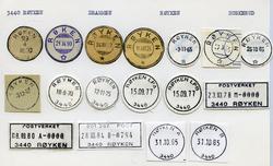 Stempelkatalog 3440 Røyken (Røken), Drammen, Røyken, Buskeru